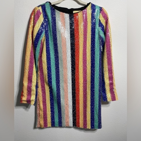 Mestiza rainbow sequin stripe dress - Picture 4 of 6